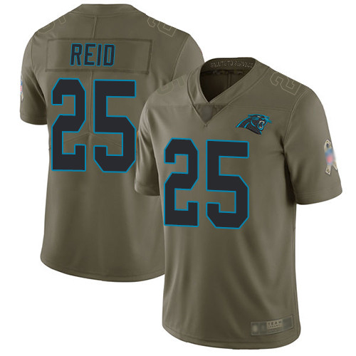 Carolina Panthers Limited Olive Youth Eric Reid Jersey NFL Football #25 2017 Salute to Service